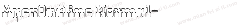 ApexOutline Normal字体转换